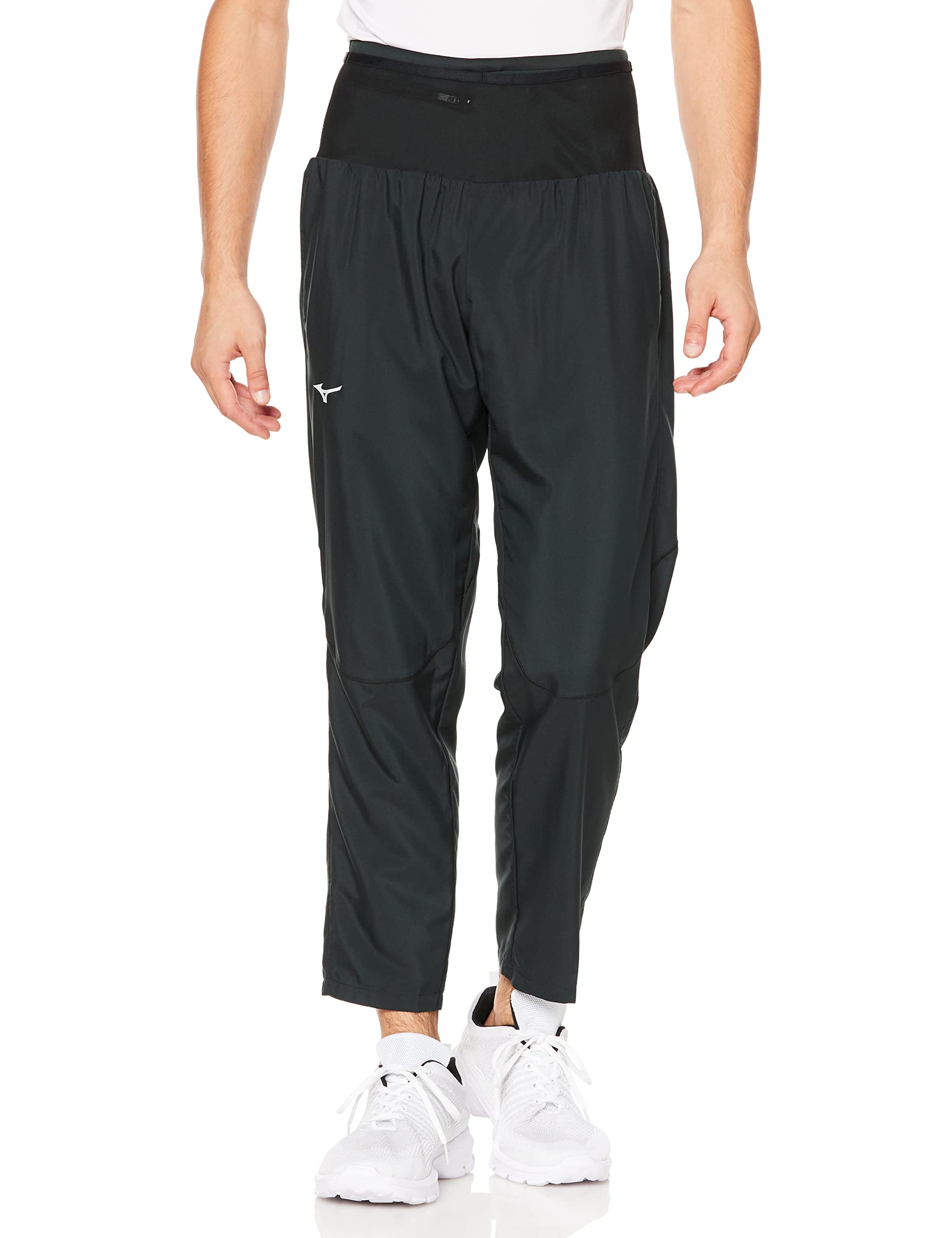 

Mizuno Running Wear 3XL Multi-Pocket Pants, Long, 360-Degree Pockets, Storage, Black/Black,