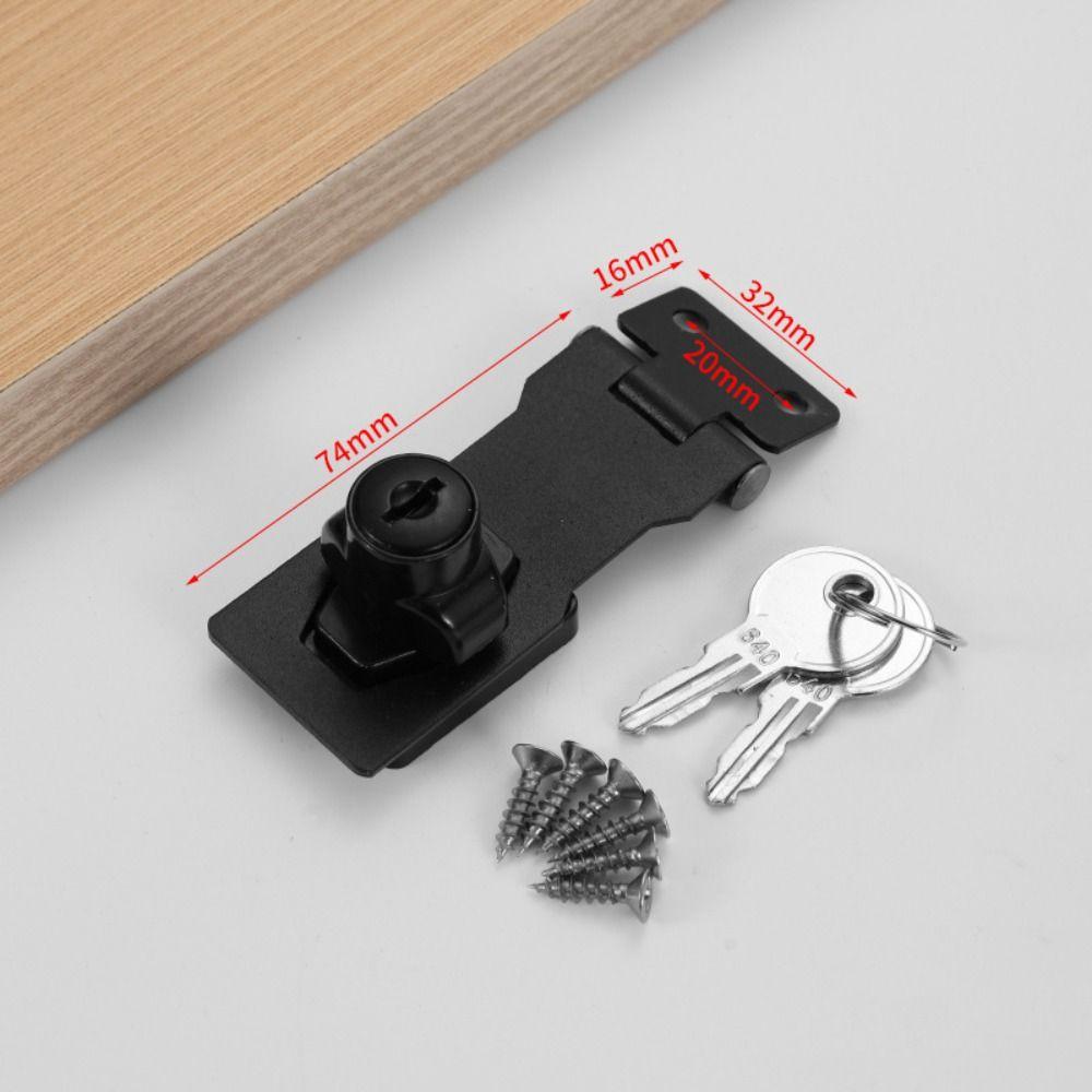 Anti-theft Security Furniture Locks No-punch Security Wooden Door Buckle  Mailbox