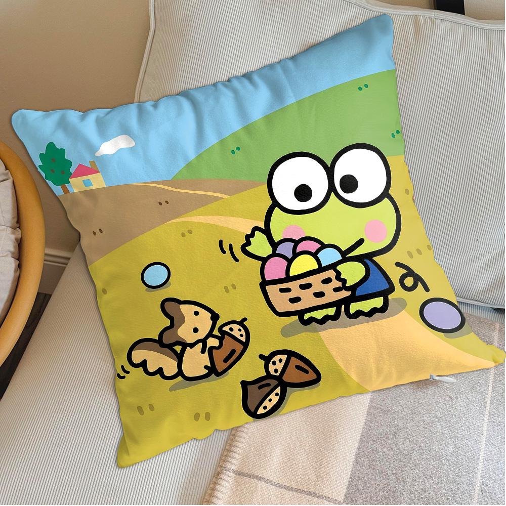 Decorative Cushions Kawaii K-Kerropi Cushion Cover 40*40 Home And Decoration Living Room Ornamental Pillow Christmas Supplies