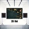 2D plane 1 piece of autumn floral retro background fabric suitable for family gatherings and wedding decorations
