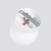 Kinkiet Ścienny Minimalistyczny Biały Szklana Kula Nad Lustro Włącznik Do Łazienki Przedpokoju 1Xg9 8W Yoli Sollux Lighting