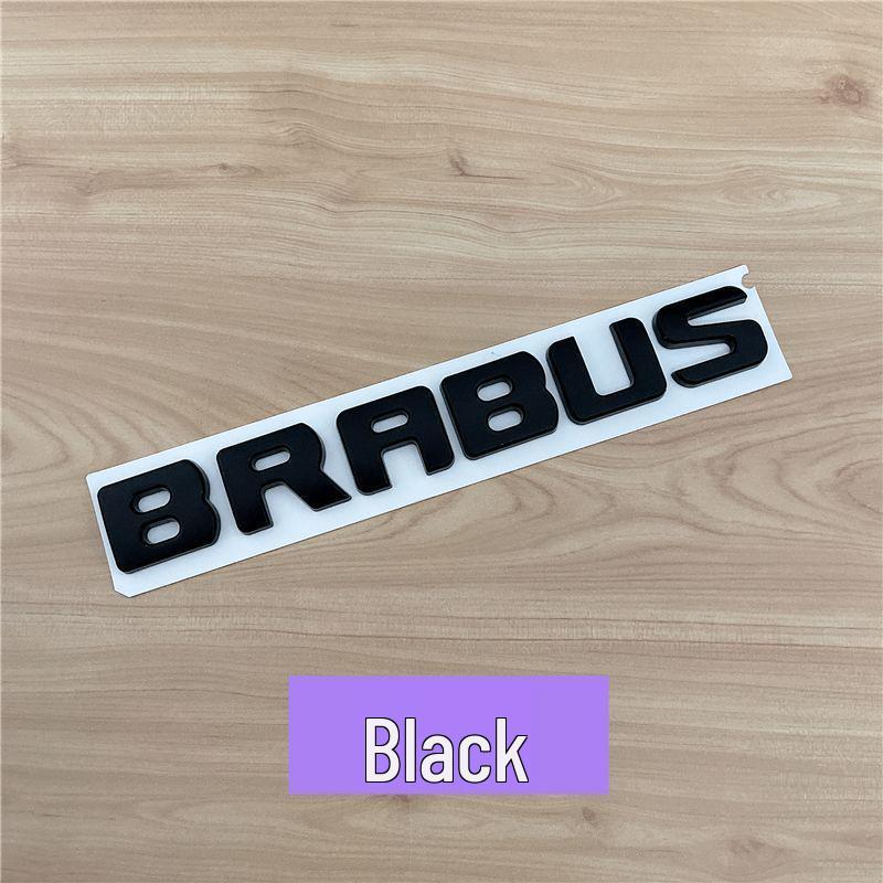 Schwarzes Brabus Schriftzug Logo Emblem für Mercedes G, E, C, S-Klasse