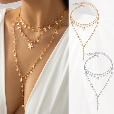 Mehrschichtige Halsketten Mehrschichtiger Schmuck Klassische Damenschmuckgeschenke Damenschmuckgeschenke