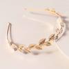 Vintage Style Alloy Headband with Leaf Design Metal Hairband for Women Lightweight and Durable Hair Accessory for Daily Wear