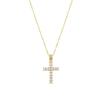 Necklace - LUXENTER - Amku - 18-karat Yellow Gold Finish - Brilliant Cubic Zirconia - Length 42 Cm
