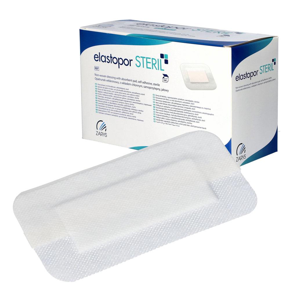Elastopor Steril Nonwoven Dressing 8cm X 15cm Self-Adhesive With Absorbent Pad 30 Pcs