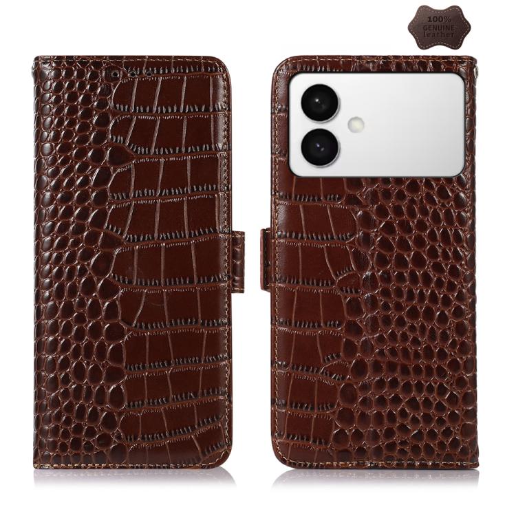 Krokodil Oberleder Rindsleder Handyhülle