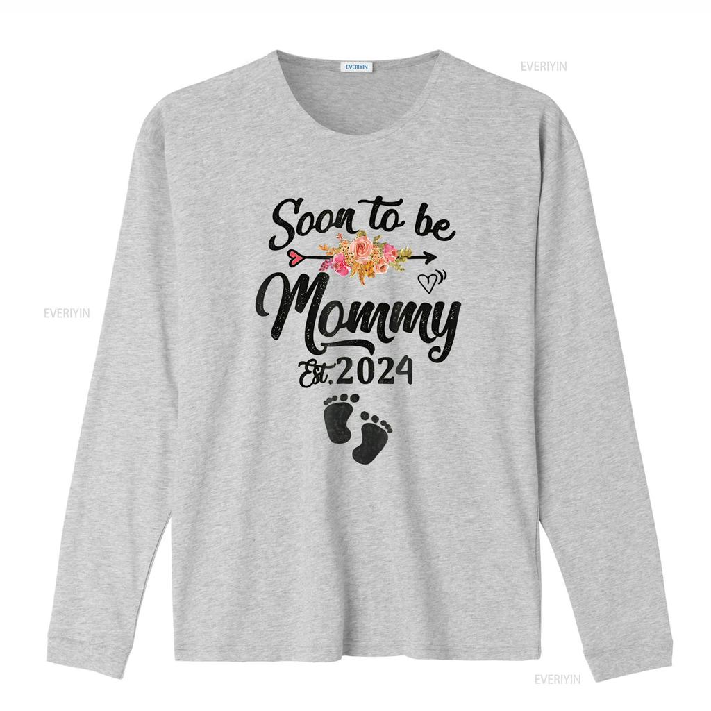 Soon To Be Mommy 2024 Mothers Day First Time Mom Pregnancy T Shirt Vintage Washed Designer Clothes Unisex Casual Streetwear