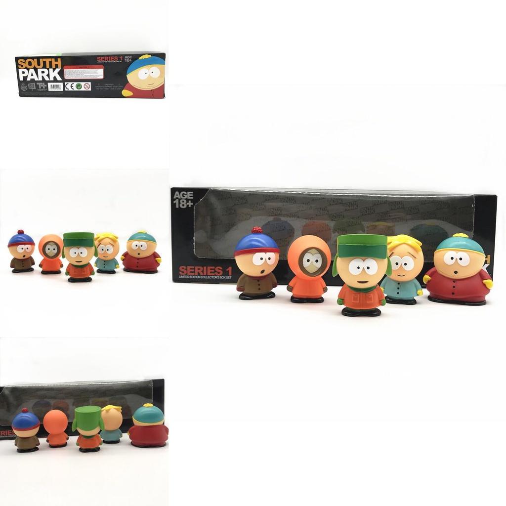 South Park Figuren Set mit 5 Stück Perfektes Geschenk für Kinder und Fans der Zeichentrickserie
