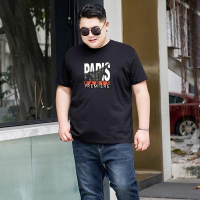 Pánský letní top z čisté bavlny Pánské prodyšné sportovní ležérní pohodlné tričko Pánský kulatý výstřih Plus size Volný krátký rukáv