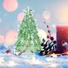 Mini Christmas Tree Figurine Crystal Decoration Tabletop Xmas Tree for Festive Home Decor Holiday Table Decoration and Party Supplies for Weddings