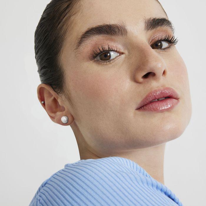 Boucles d'oreilles - LUXENTER - Damwa - Argent 925 - Perle blanche - Finition rhodiée