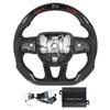 Carbon Fiber LED Steering Car Steering Wheel with LED Shift Light Suitable for SRTHELLCAT Wheel, Display, Challenger/Charger 2015-2020