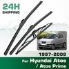 For Hyundai Atos / Atos Prime 1997-2008 1998 1999 Wiper Front&Rear Wiper Blades Windshield Windscreen Window Brushes 20"+16"+13