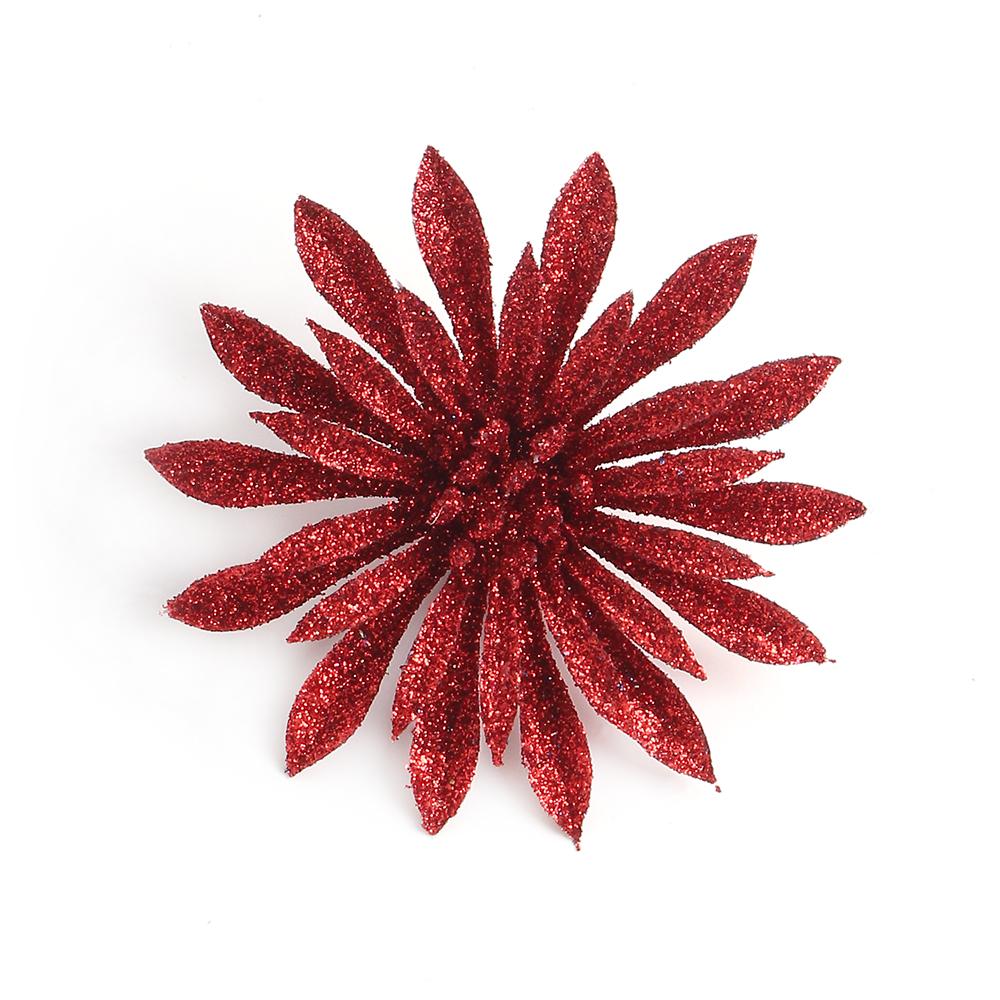 

10Pcs Christmas Decoration Artificial Flower Christmas Tree Pendants for Home Decor 2026 New Year Navidad DIY Ornament Accessory