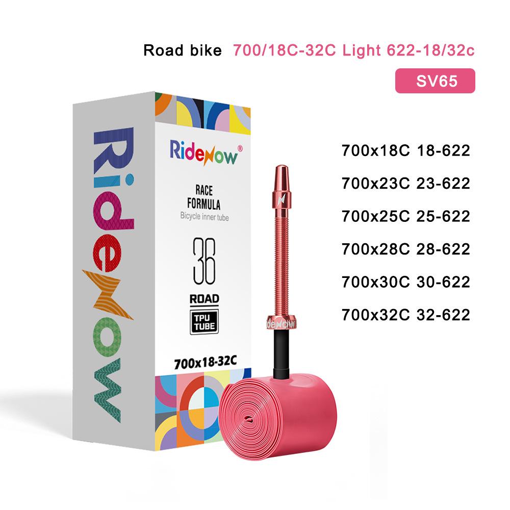 

Ridenow Lightweight Road Bike Inner Tube with Detachable Metal Valve Stem