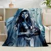 1 Stück Gothic Corpse Beauty In Bloom Flanelldecke Geschenk, Geeignet für Männer und Frauen, Weich, Ideal für Betten und Sofa, Geburtstags- oder Weihnachtsgeschenk