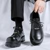 2024 new casual big head shoes men's retro versatile outer wear heightening tooling small leather shoes 1030-R