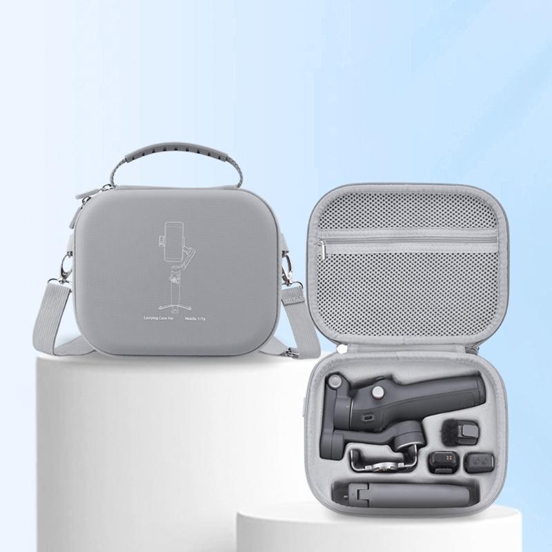 Protective Carrying Case for Mobile 7/7P Handheld Stabilizers with Soft Lining and Mesh Pocket for Accessories