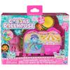 DREAMWORKS La Casa delle Bambole di Gabby Stanza del Carnevale Playset con Figura Narvalo Gatto Figure Giocattolo Giocattoli Sorpresa e Mobili per Casa delle Bambole per Bambini dai 3 Anni in Su