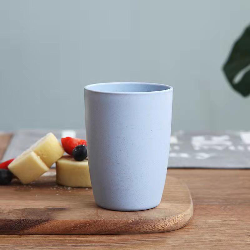Wheat Straw Circular Mouthwash Cup With Modern Design Suitable For Gifts