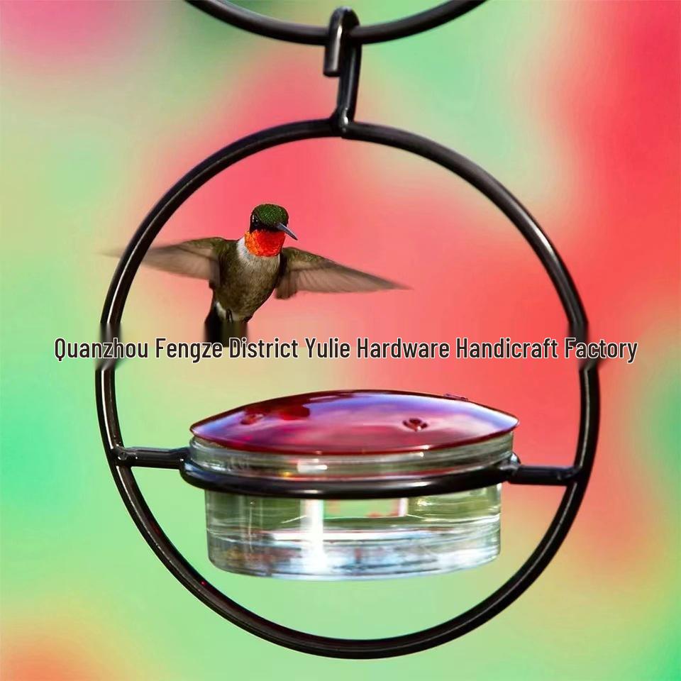 Metal Cross-Border Hummingbird Feeder: Simple Hanging Water Feeder