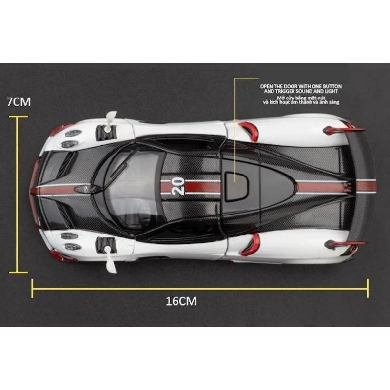 Pagani Huayra 1/32 litý sportovní model auta se zvukem a světlem, sběratelská hračka závodní auto