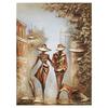 Vintage Abstract Painting Romantic Couple Family Decoration Wall Hanging Oil Painting Wall Art Picture Cuadros Background Wall Decoration