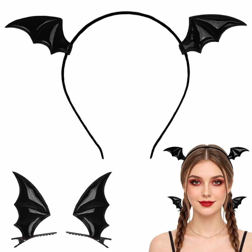 Fashion Halloween Bat Hair Clip Gothic Dragon Devil Hair Clips Pins  Festival Props