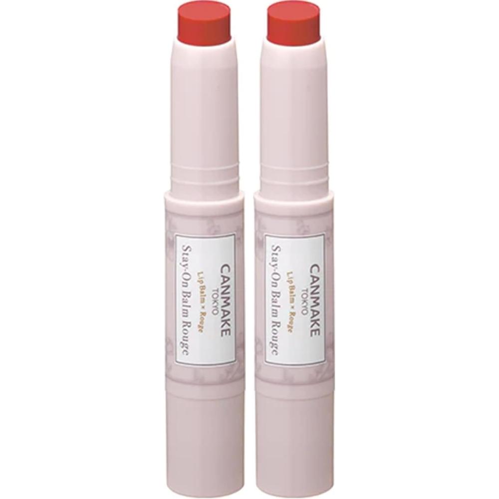Canmake Stay On Balm Rouge 20 Lipstick 20 cottOn peOny 2.8 Grams  X 2  2.8 Grams  X 2  20 cottOn peOny