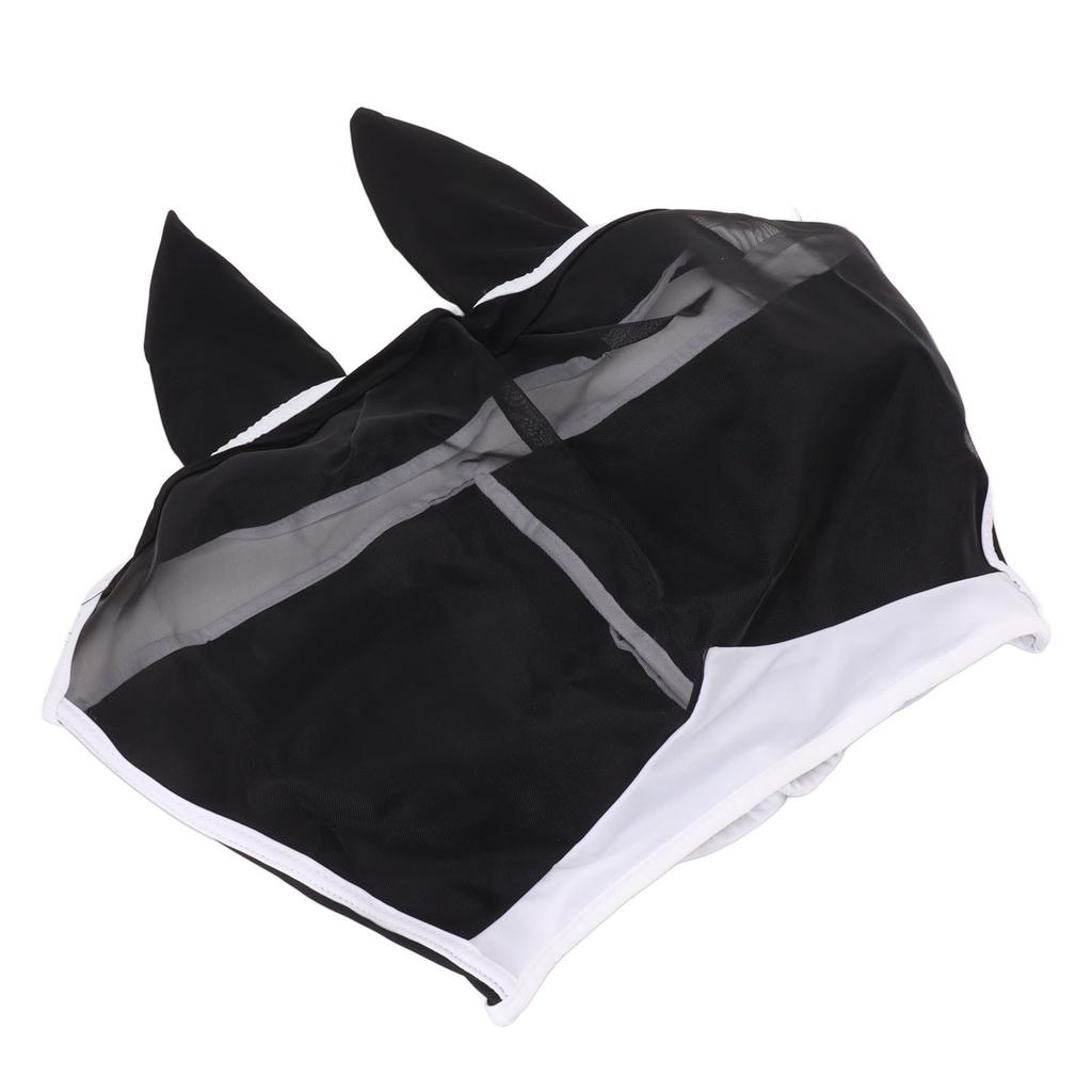 Horse Fly Mask All Round Mesh Breathable Fly Mask Elastic UV Protection Horse Face Mask with Ears