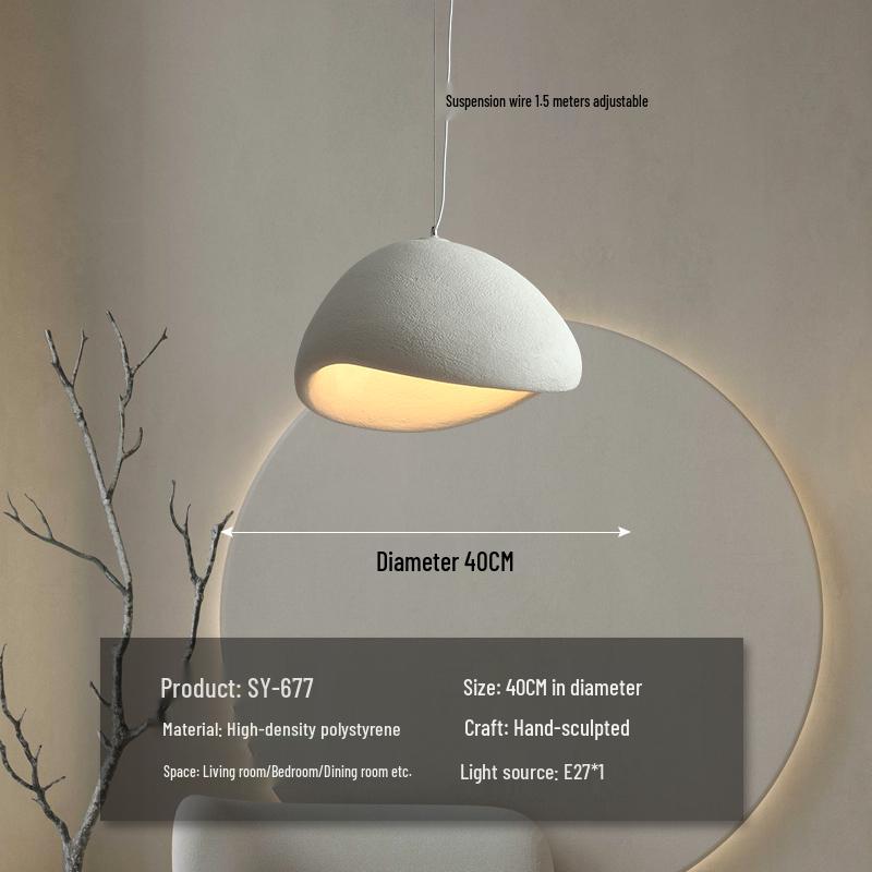 Wabi-Sabi Zen Pendant Light: Retro & Artistic Design for Restaurants, Living Rooms, and Bedrooms