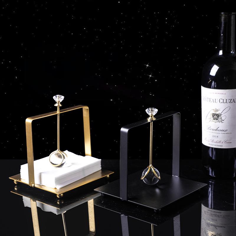 Nordic Stainless Steel Square Napkin Holder for Table or Restaurant