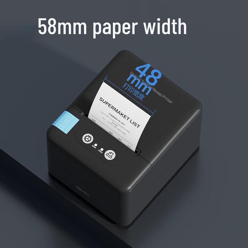 Deli DL-58P 58mm USB Thermal Receipt Printer CN plug (adapter included)