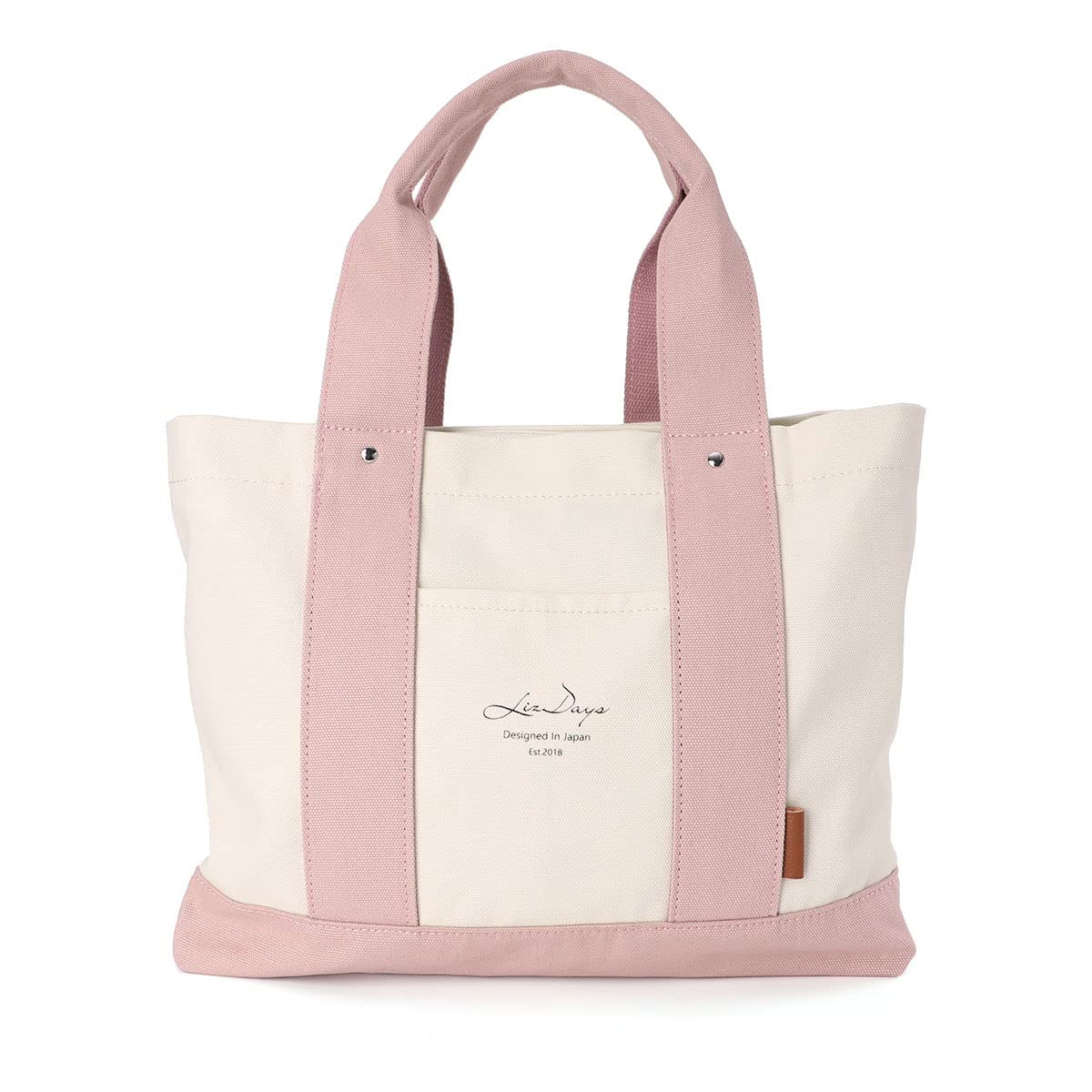 

Tote bag for A4 commuter IC card pocket [Rizdays] women, size, canvas, divider, bag, mother s bag, (natural/light pink)