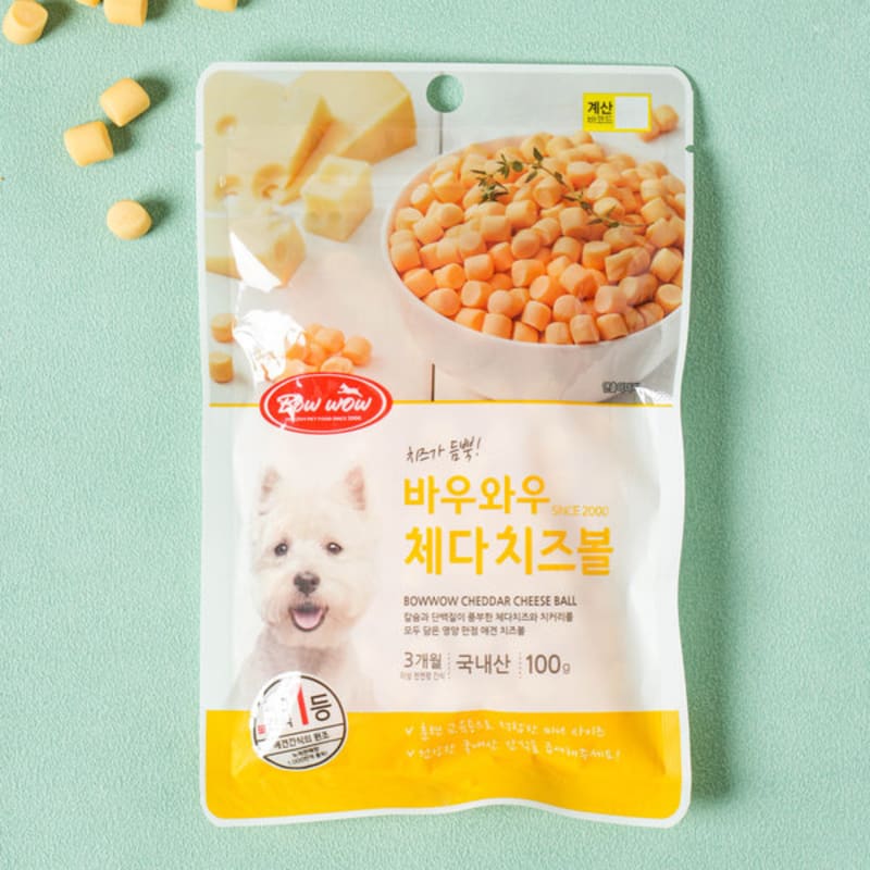 

[Pet] Шарики сыра «Чеддер» Bow Wow 100 г