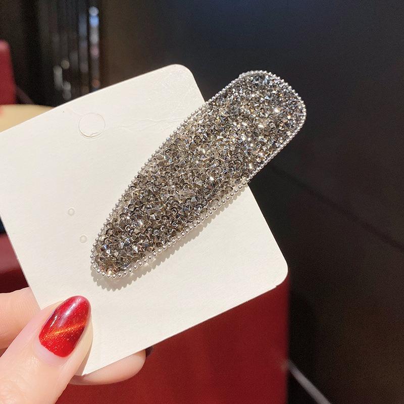Beautiful Shiny Rhinestone Hairpins Creative Rectangular Hair Clips Woman's Hair Accessories