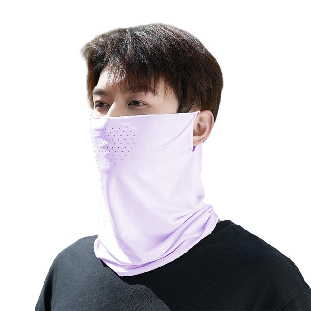 

Летняя уличная охотничья маска для лица Тонкая дышащая быстросохнущая защита от солнца Шарф из ледяного шелка Пуловер на шею Спорт Защита лица