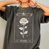 The Maiden Card Shirt - Bookish Comfort Colors T-Shirt, Tarot Card Shirt, Book Inspired Merch, Fantasy Reader Tee, Booktok Romantasy Gift