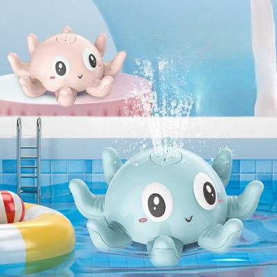 Bebek Banyo Oyuncakları Sprey Su Duşu Çocuklar İçin Banyo Oyuncakları Elektrikli Balina Banyo Topu Işıklı Müzik LED Işıklı Oyuncaklar Küvet Oyuncağı