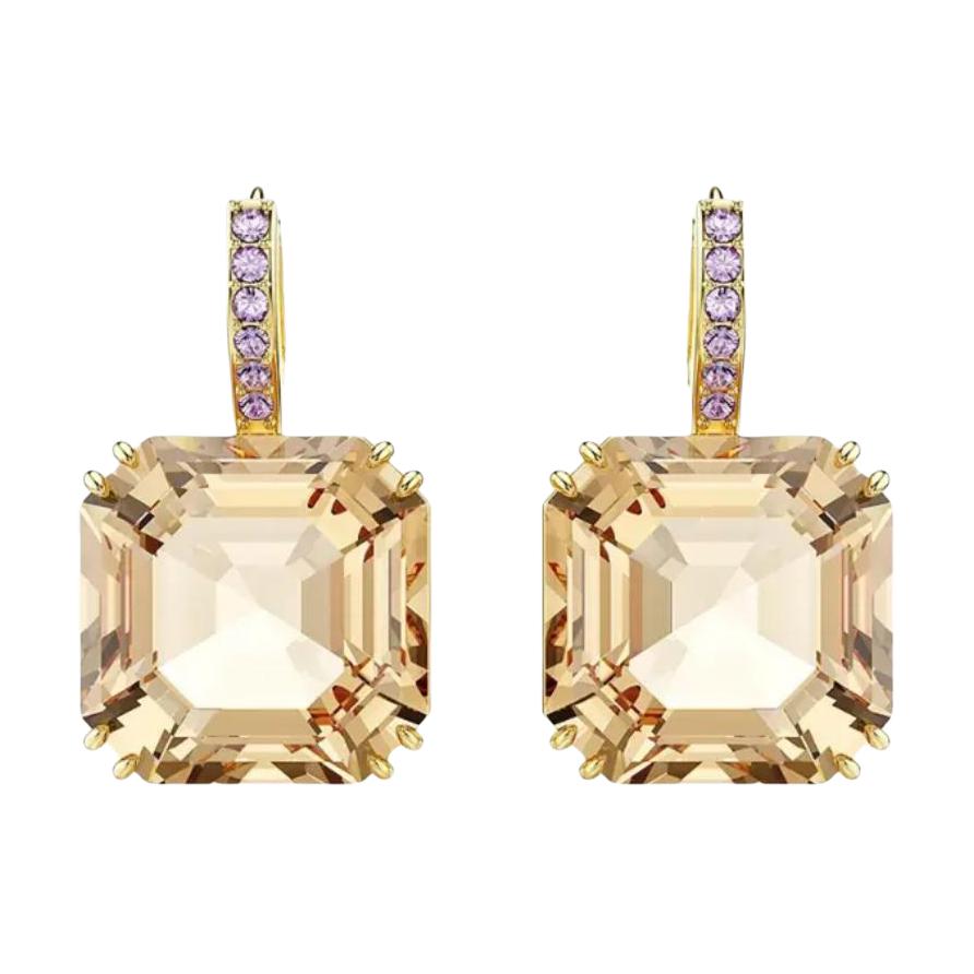 

Swarovski Water Drop Design Lucky Crystal Earrings Women earrings Brown 5725744 Box (Random Color)