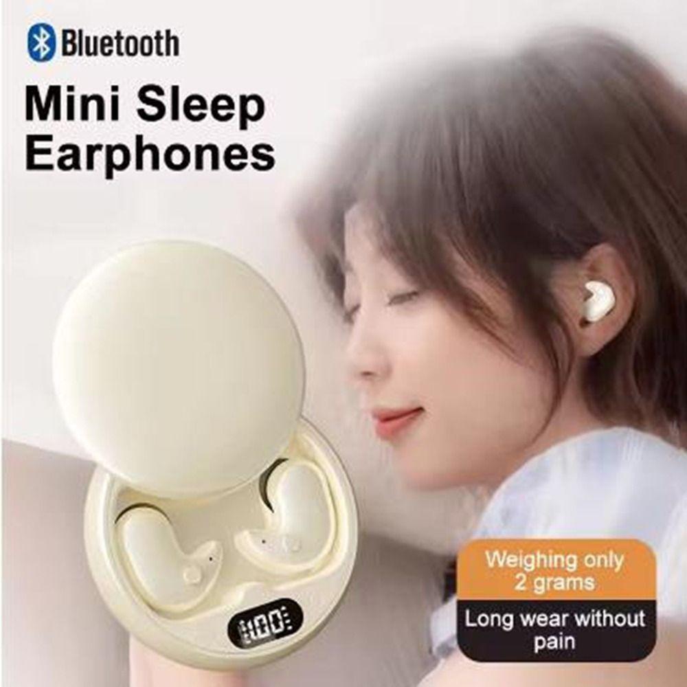 LED Display Bluetooth Earphones Bluetooth 5.3 Invisible Sleep Headphones Deep Sleep Earbuds  Office