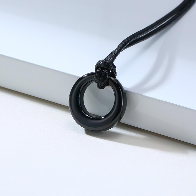 Circle of Life Eternity Love Karma Necklaces,Memorial Pendant Ashes Necklace Bracelets for Women Men,Keepsake Cremation Zircon