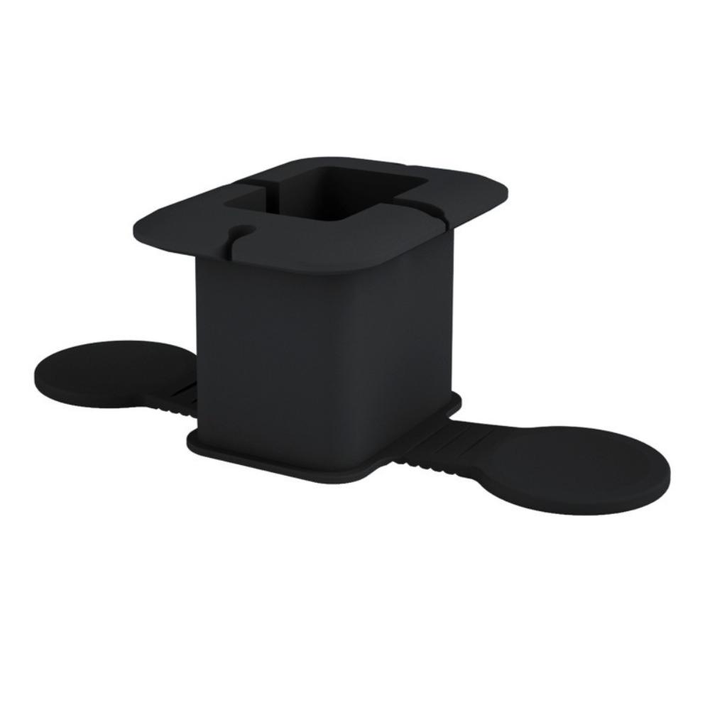 

Силиконовый материал Кронштейн для хранения кабелей Защитный дизайн Органайзер для кабелей Использование в путешествиях чёрный