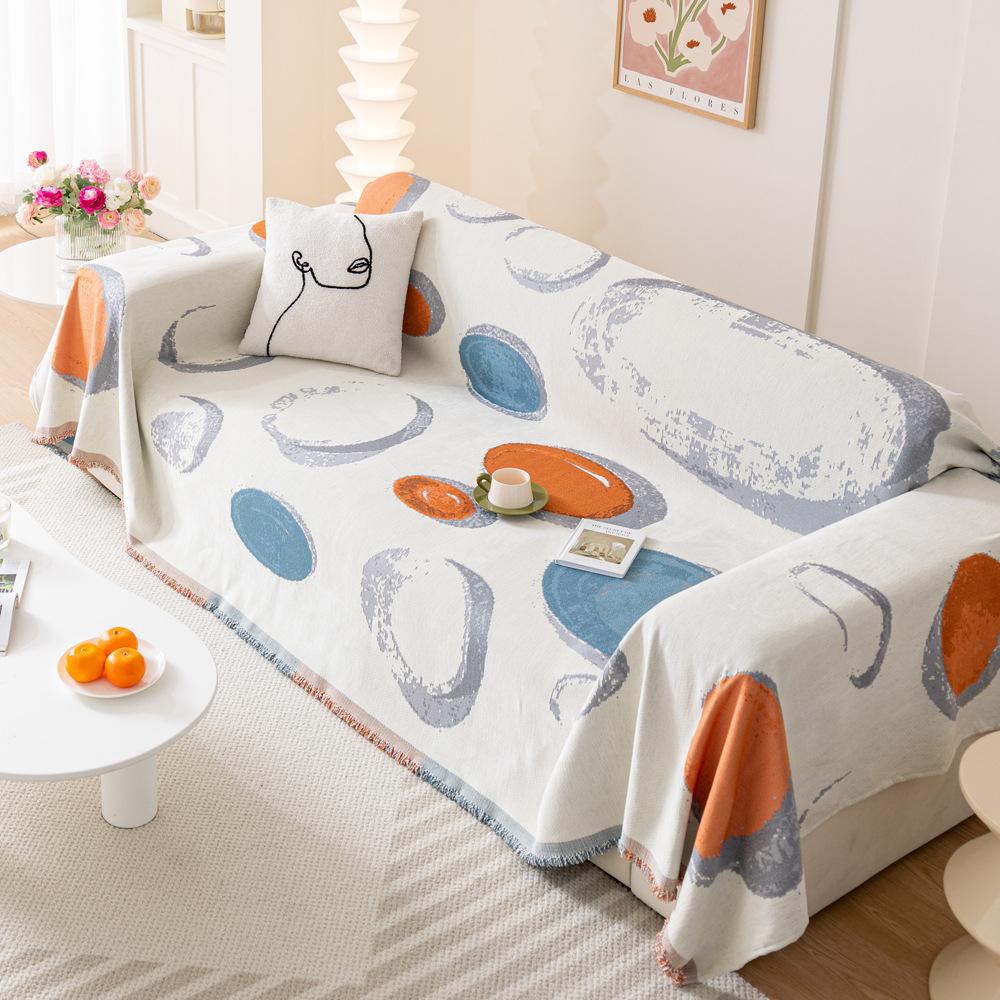 Sofa Towel All-Inclusive Cover Cloth Printing Cover Blanket Four Seasons Universal Anti-Scratching Sofa Cushion Cover