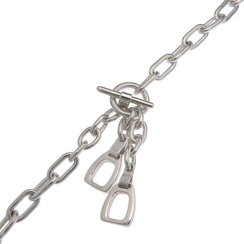 GUCCI Horsebit Necklace Silver925 45.1g unisex Used