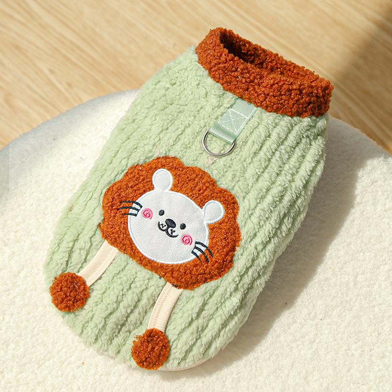 

Одежда для кошек, Осенне-зимняя одежда для питомцев, Одежда и товары для собак, кошек и щенков с бархатными львиными карманами, Бесшерстная кошка XS зелёный