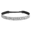 Adjustable Glitter Sequin Headbands for Women, Non Slip Velvet Lined Sports Yoga Hair Bands, Sparkly Elastic Head Wraps for Party Festival Gym Running