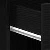 Desk with Storage Black Oak Effect 100 x 50 x 76 cm