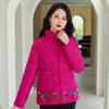 Thickened Cotton-padded Clothes Women's Short Winter New Middle-aged Mother Clothes Embroidered Retro Down Cotton-padded Jackets Women